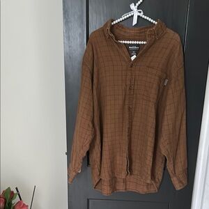 Woolrich Brown Casual Button Down Shirt with Earthy Tone